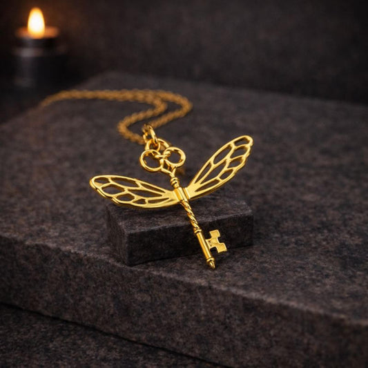 Winged Keys Necklace
