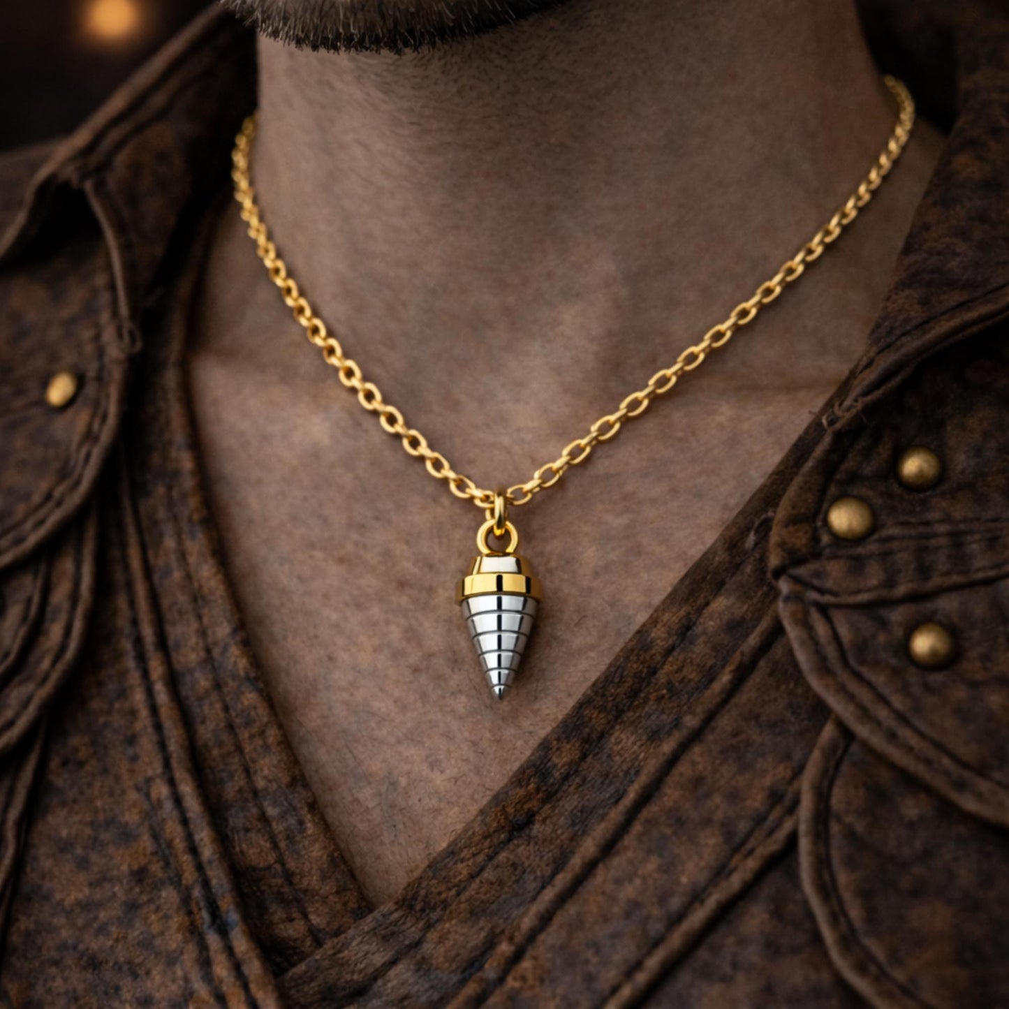 Gurren Lagann Core Drill Necklace