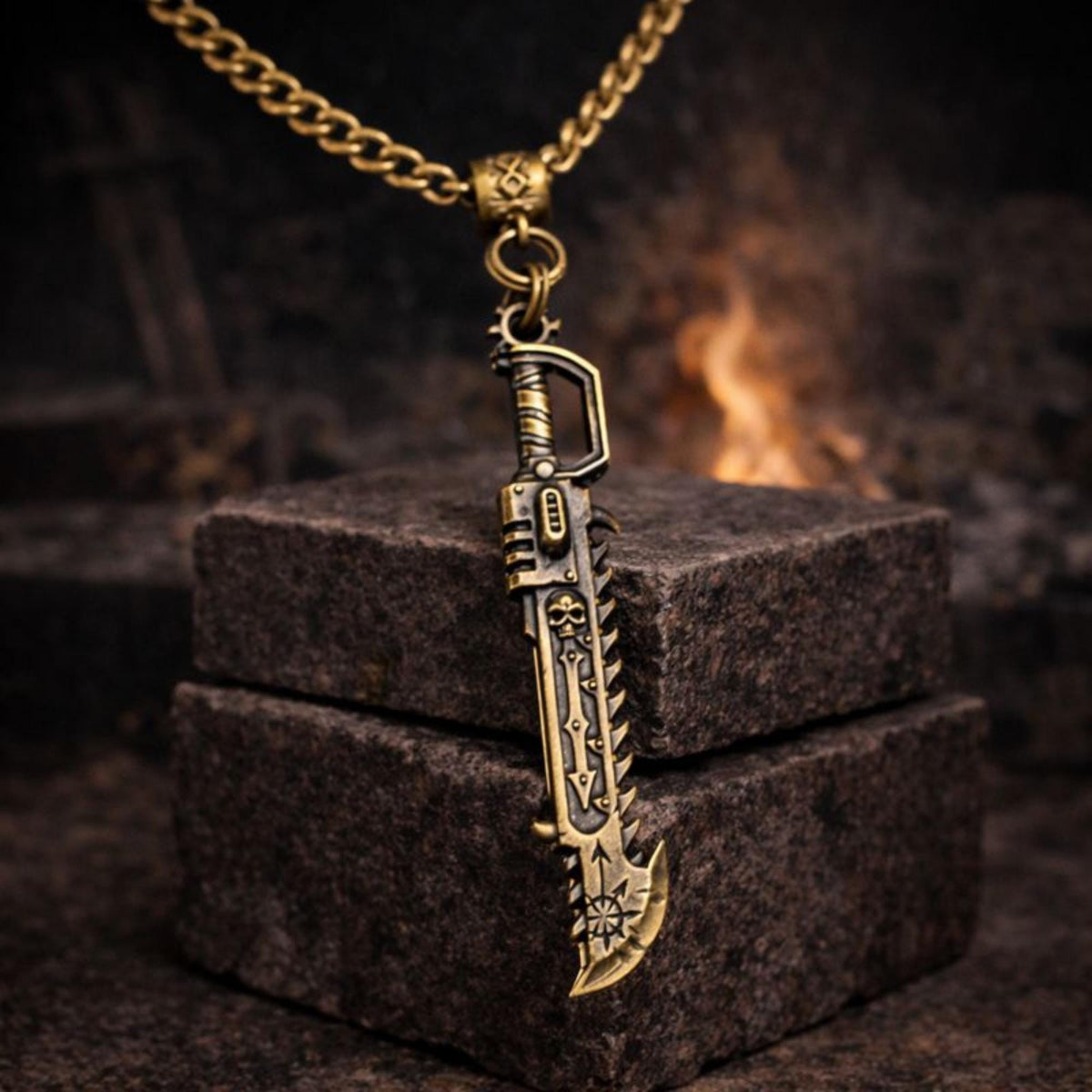 Warhammer 40k Chainsword Necklace