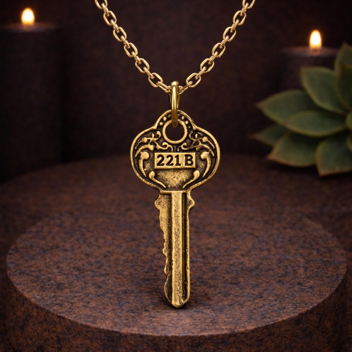 221B Key Necklace