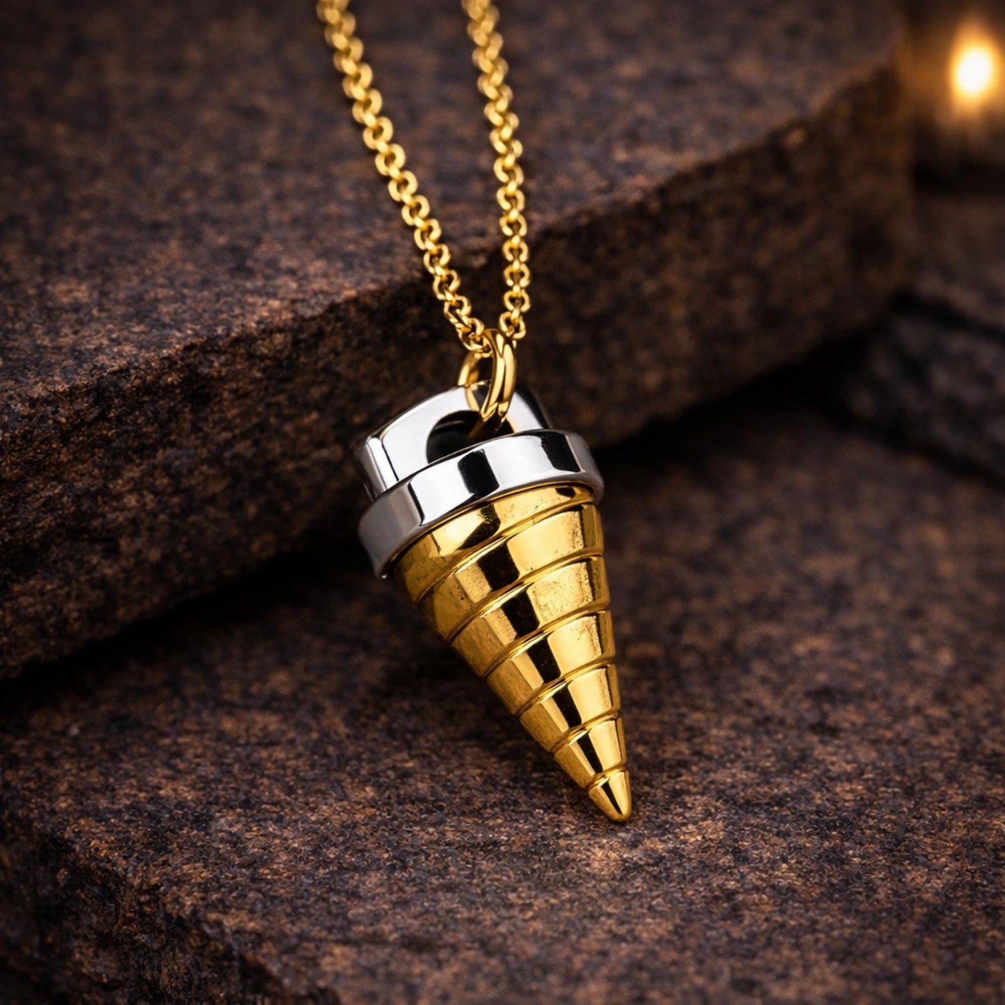 Gurren Lagann Core Drill Necklace