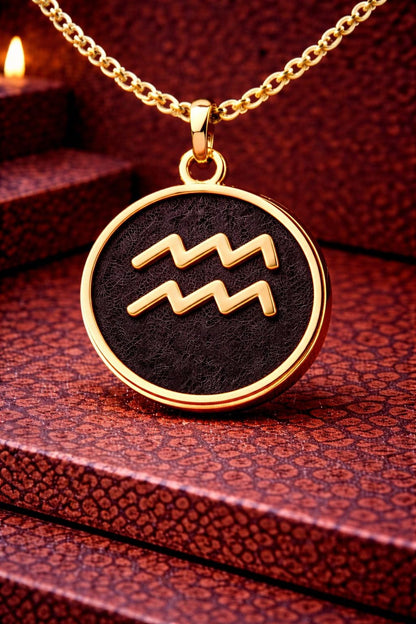 Aquarius Zodiac Necklace