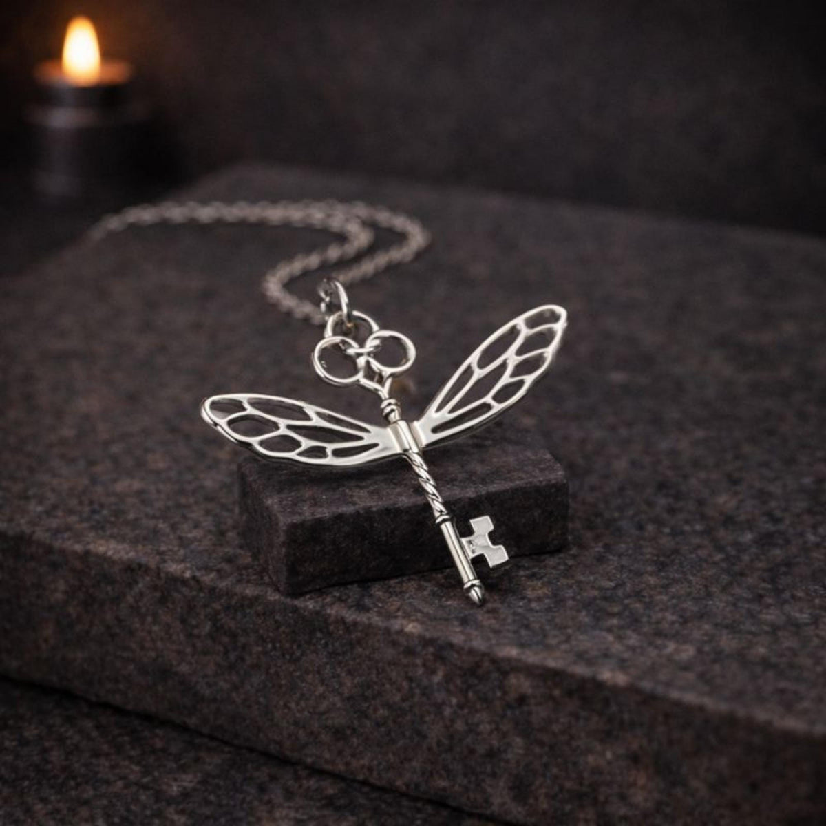 Winged Keys Necklace
