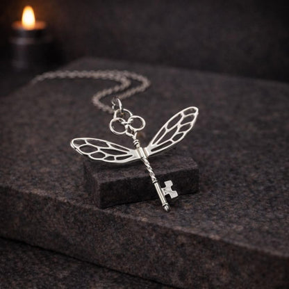 Winged Keys Necklace