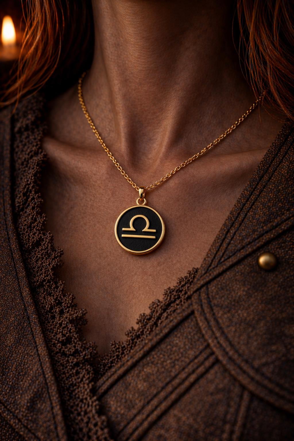 Libra Zodiac Necklace