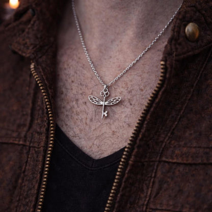 Winged Keys Necklace
