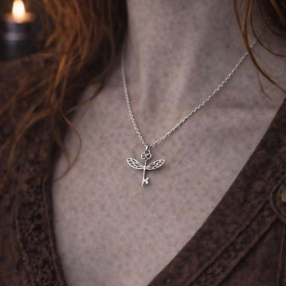 Winged Keys Necklace
