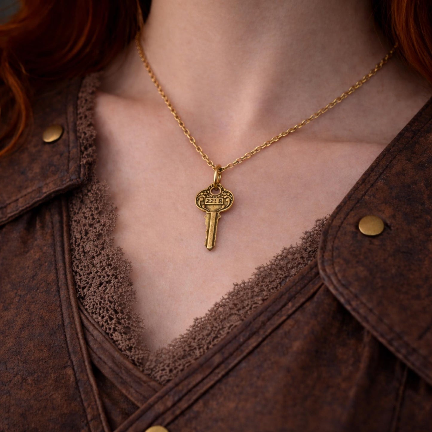 221B Key Necklace