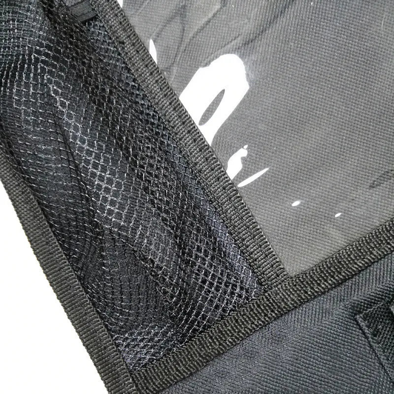 Backseat Car Organizer mesh pocket close-up