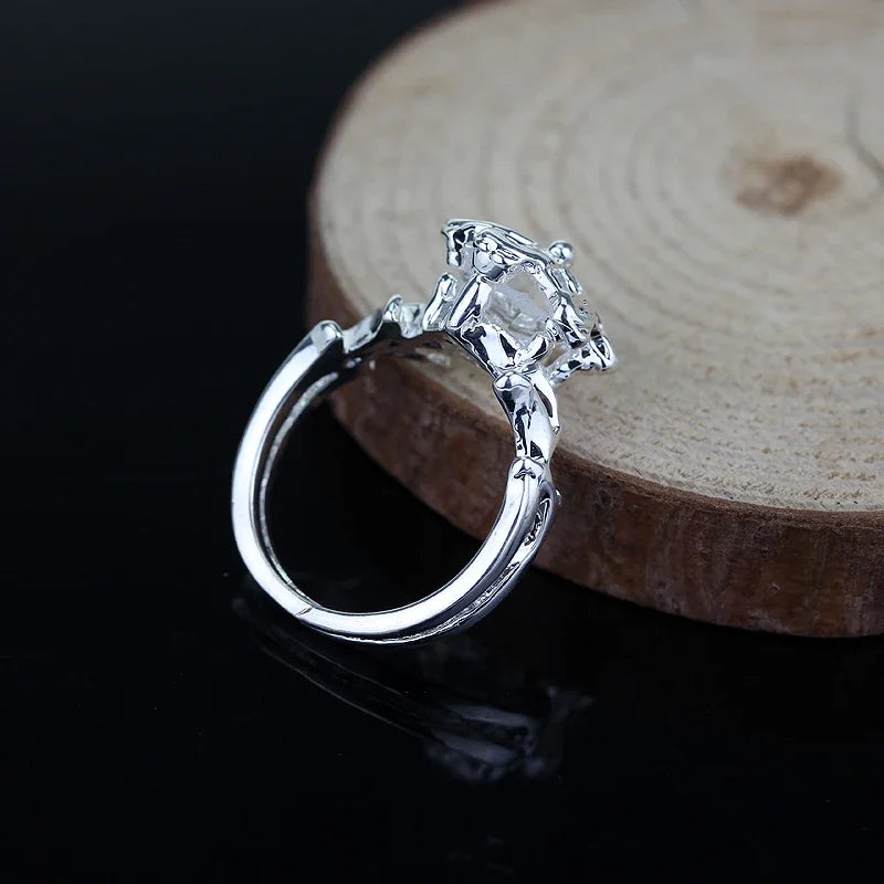 Galadriel Nenya LOTR Ring — Stainless Steel Silver