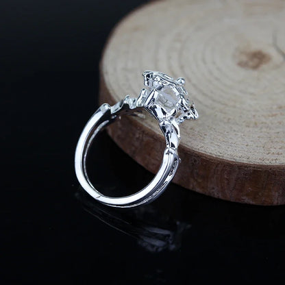 Galadriel Nenya LOTR Ring — Stainless Steel Silver