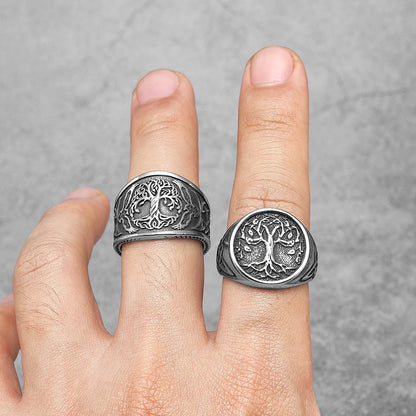 Viking Tree of Life Ring — Celtic Stainless Steel