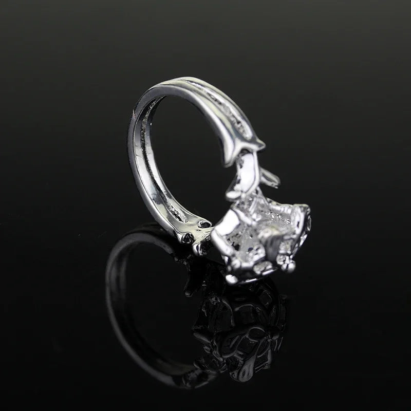 Galadriel Nenya LOTR Ring — Stainless Steel Silver