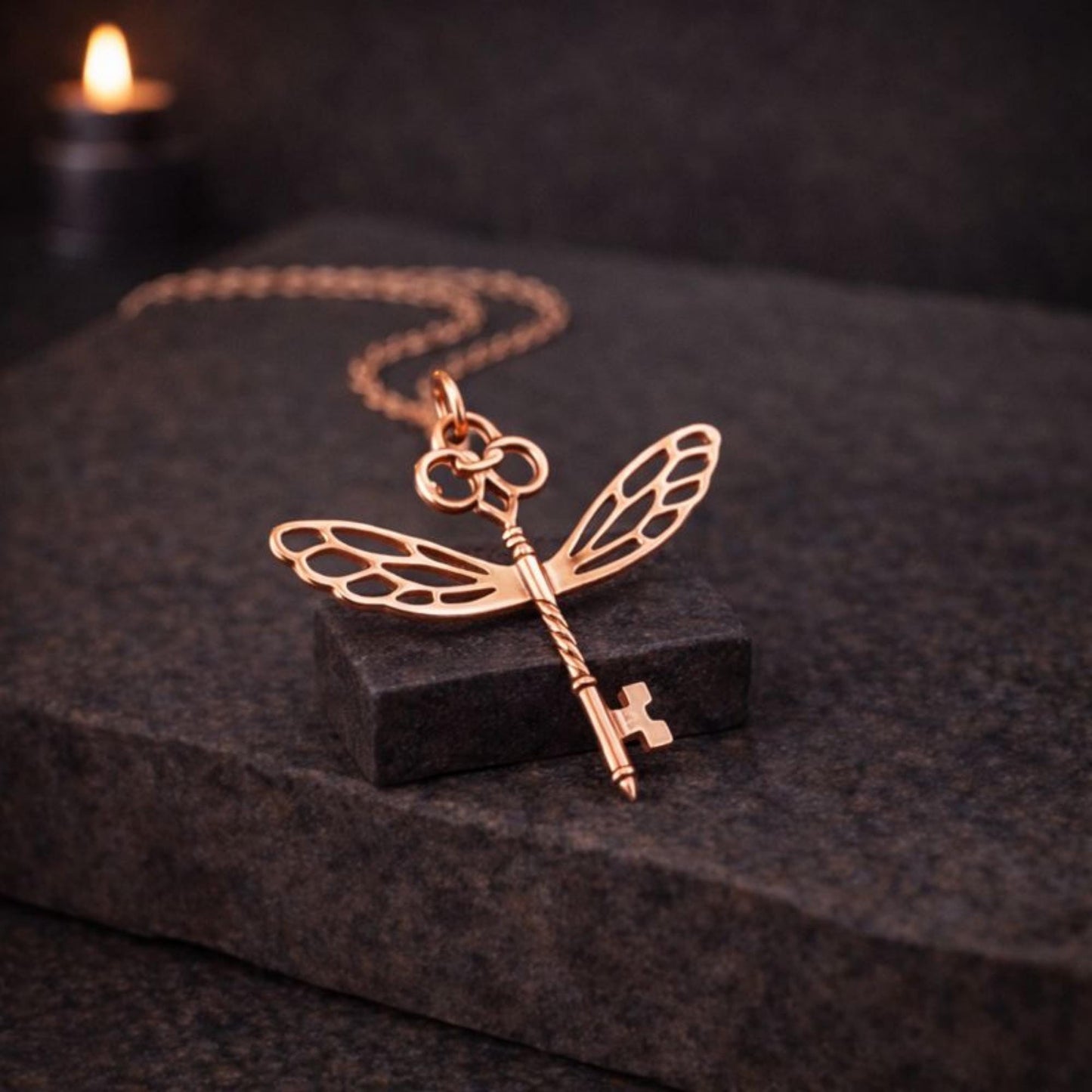 Winged Keys Necklace