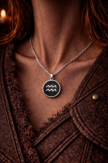 Aquarius Zodiac Necklace