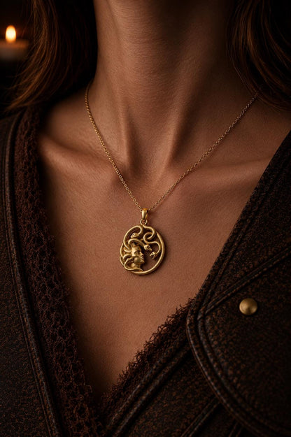 Medusa Necklace – Gothic Fantasy Pendant