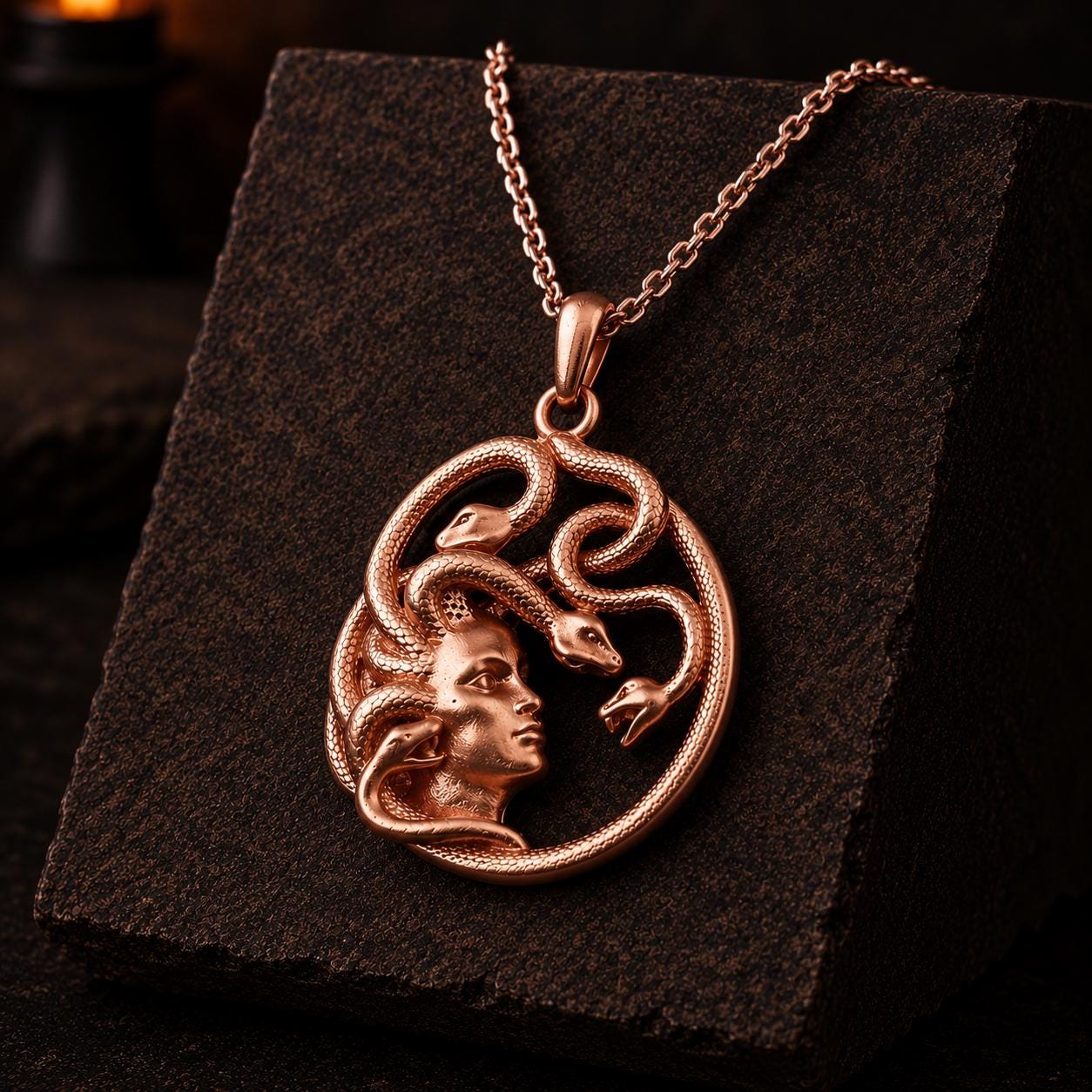 Medusa Necklace – Gothic Fantasy Pendant