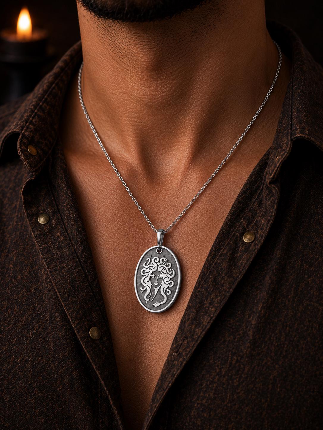 Medusa Necklace – Gothic Pendant