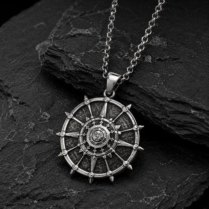Black Sun Shield Necklace – Crimson Desert