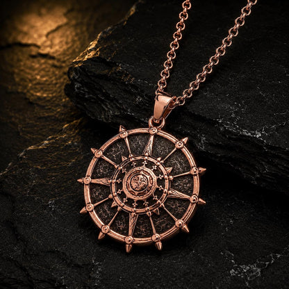 Black Sun Shield Necklace – Crimson Desert