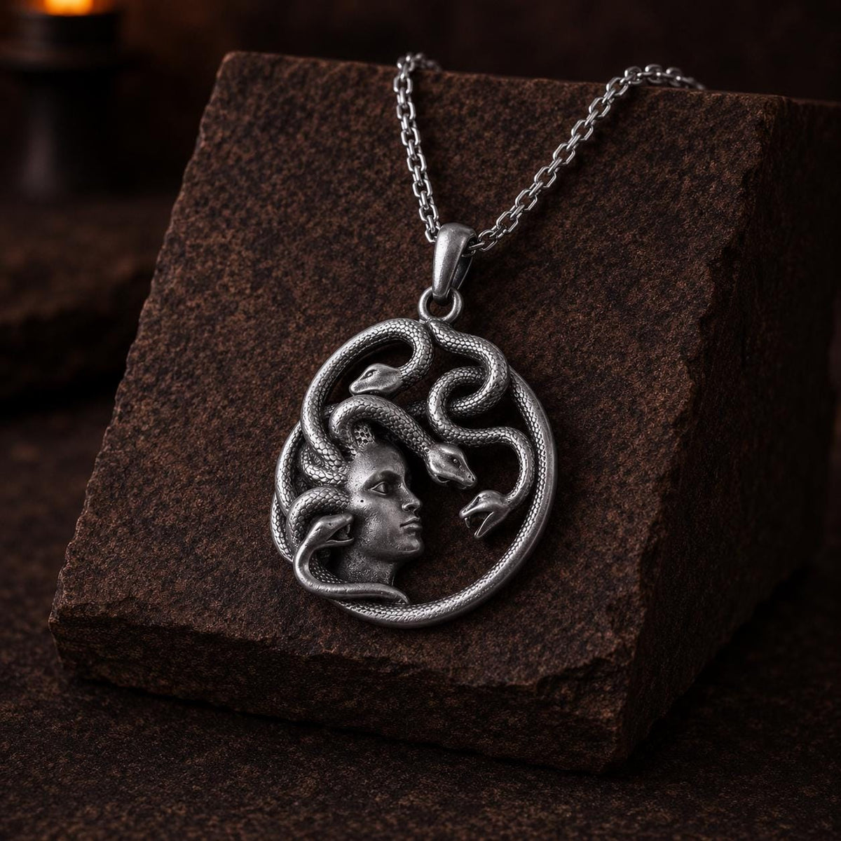 Medusa Necklace – Gothic Fantasy Pendant