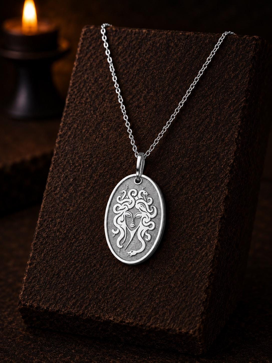 Medusa Necklace – Gothic Pendant